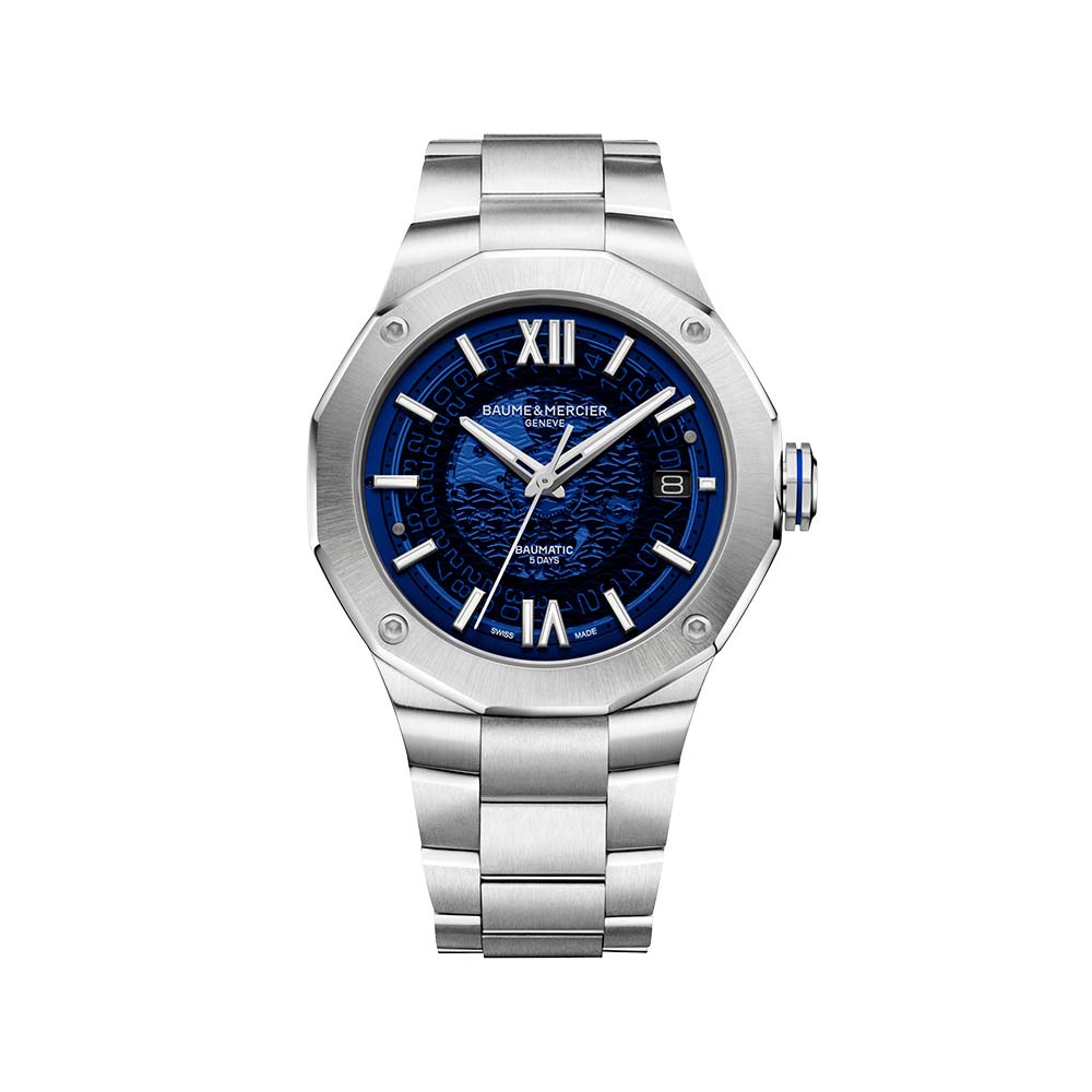 Riviera L Blue Baumatic 42 A - Baume & Mercier