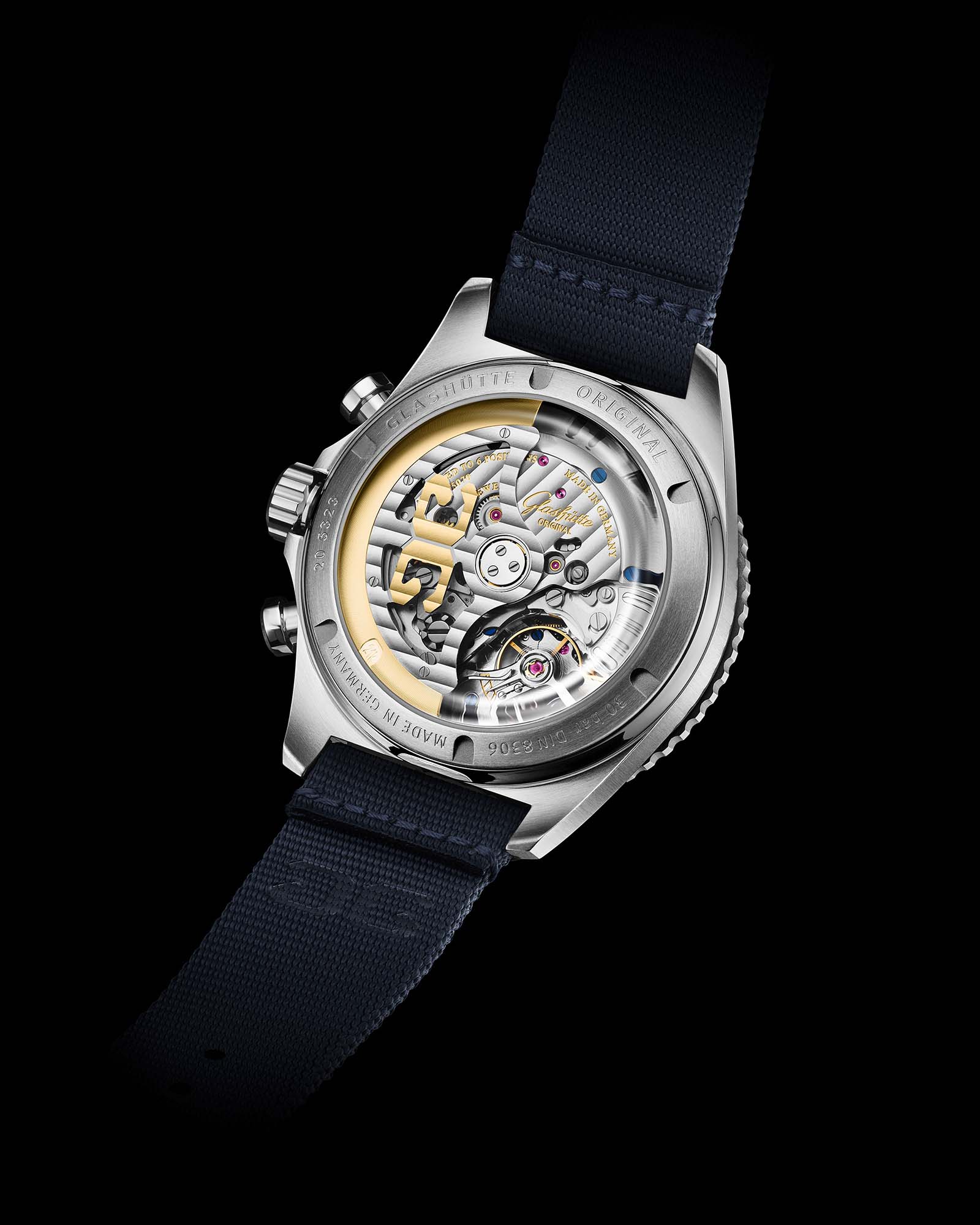 SeaQ Chronograph Panoramadatum - Glashütte Original Detailansicht