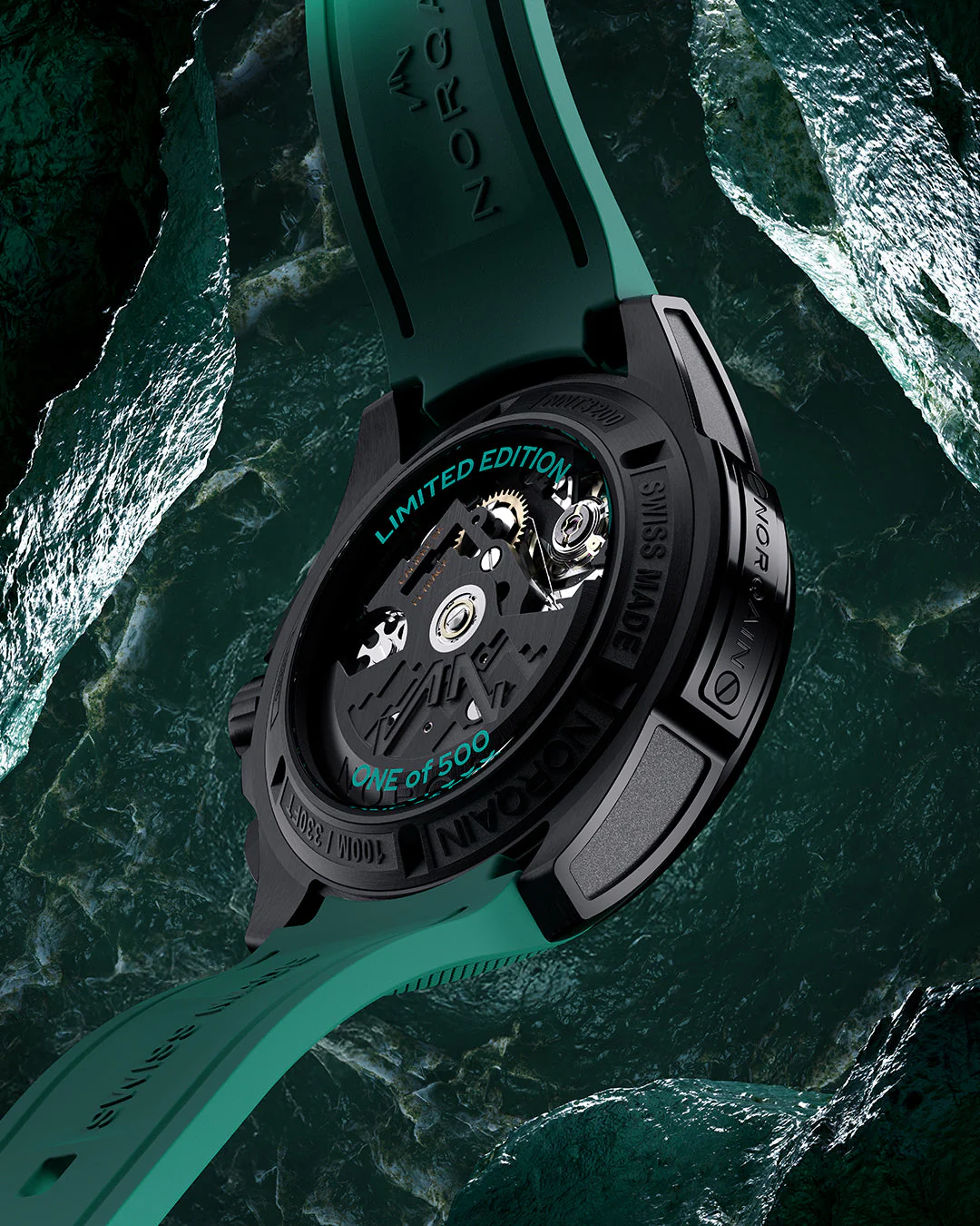 Independence Skeleton Chrono 8K 42 TIT LE "Jade" - Norqain Detailansicht