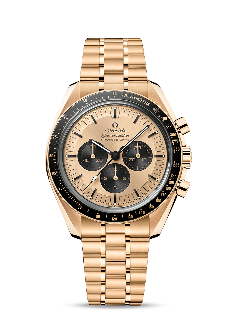 Speedmaster Moon Prof "The first watch worn on the Moon"Moonshine Gold - Omega