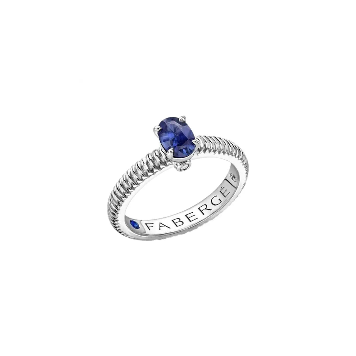 Colours of Love Blue Sapphire Fluted - Fabergé