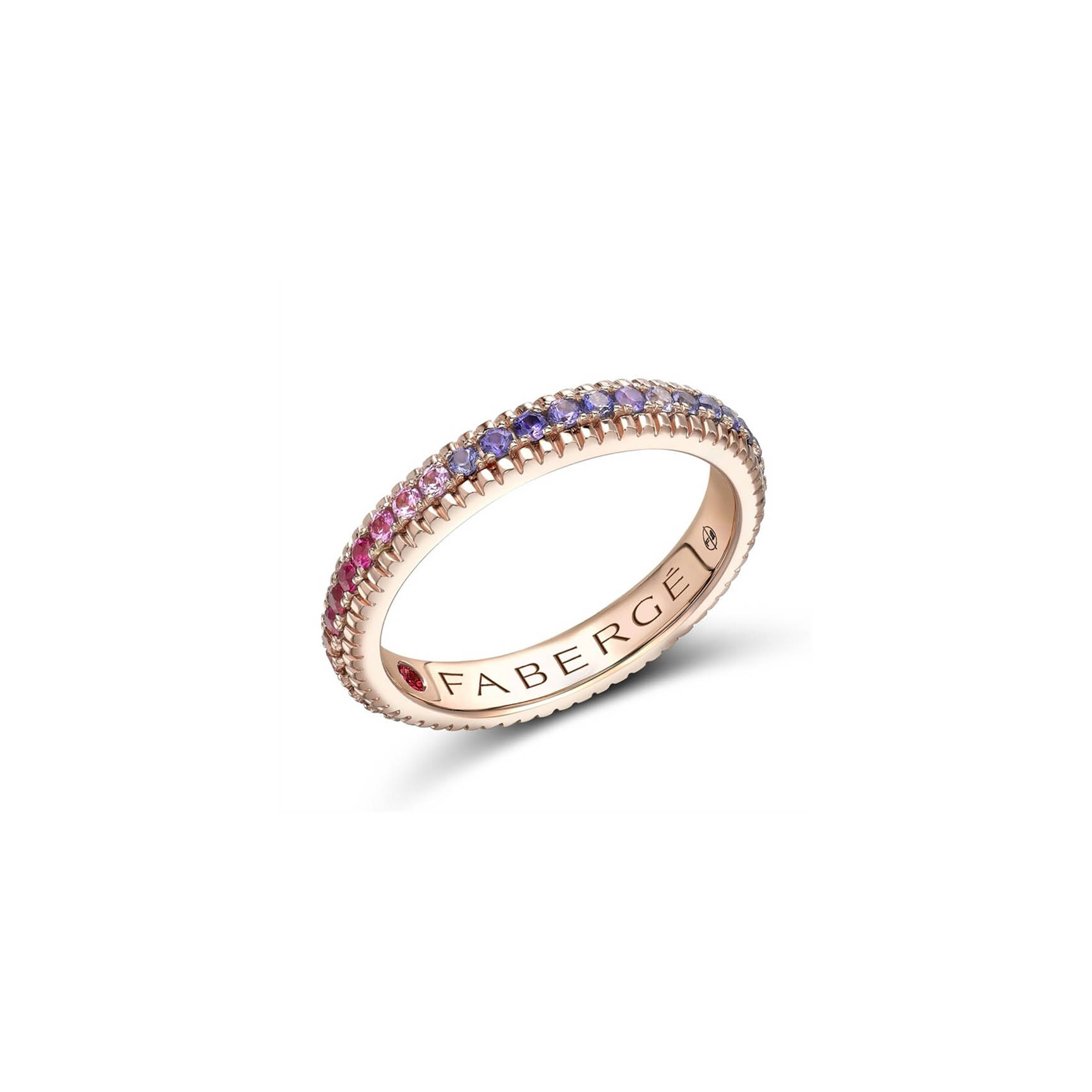 Colours of Love Rainbow Multicoloured Eternity Fluted - Fabergé