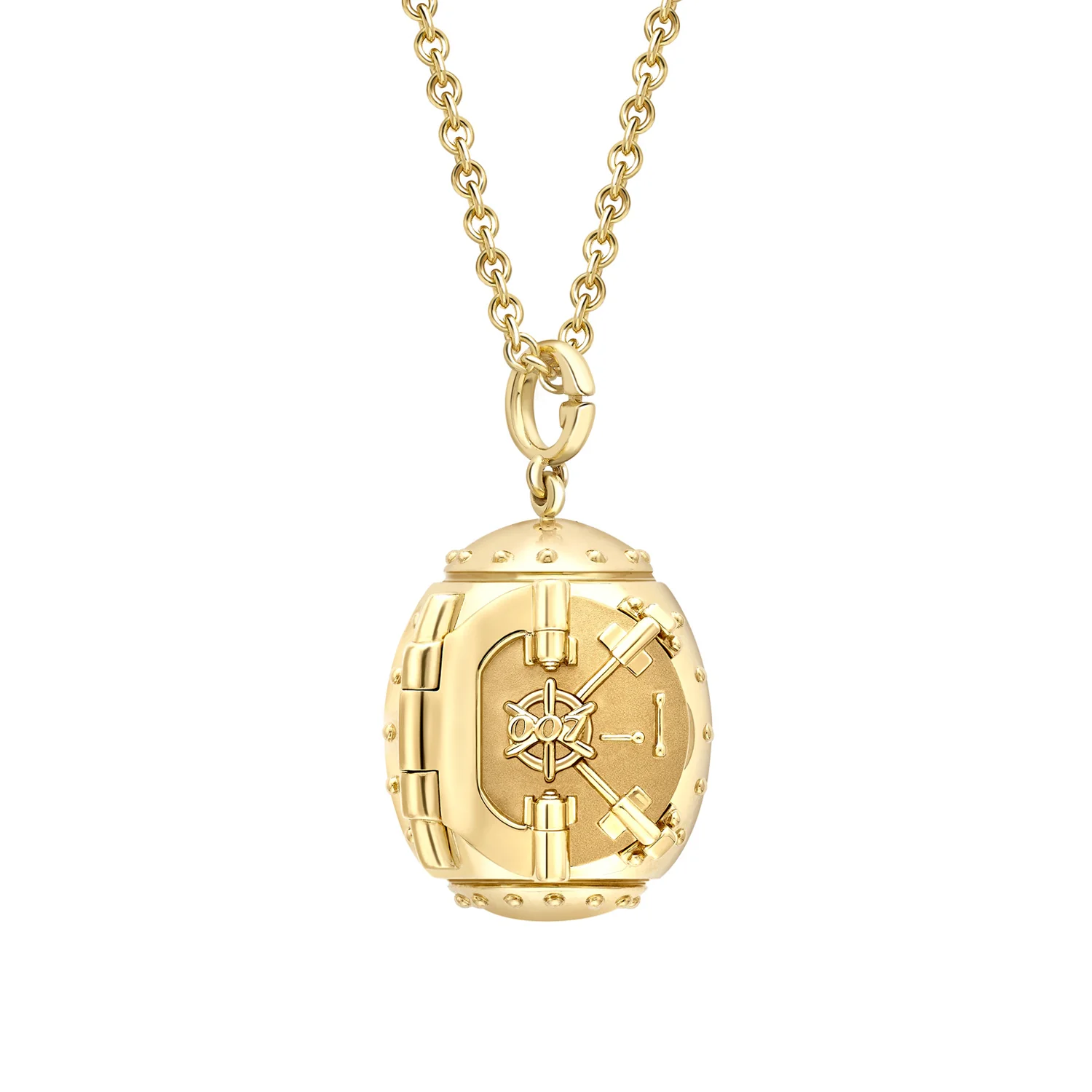 Fabergé X 007 Goldfinger Special Edition Safe Locket Surprise Ruby Heart L 22mm - Fabergé Detailansicht