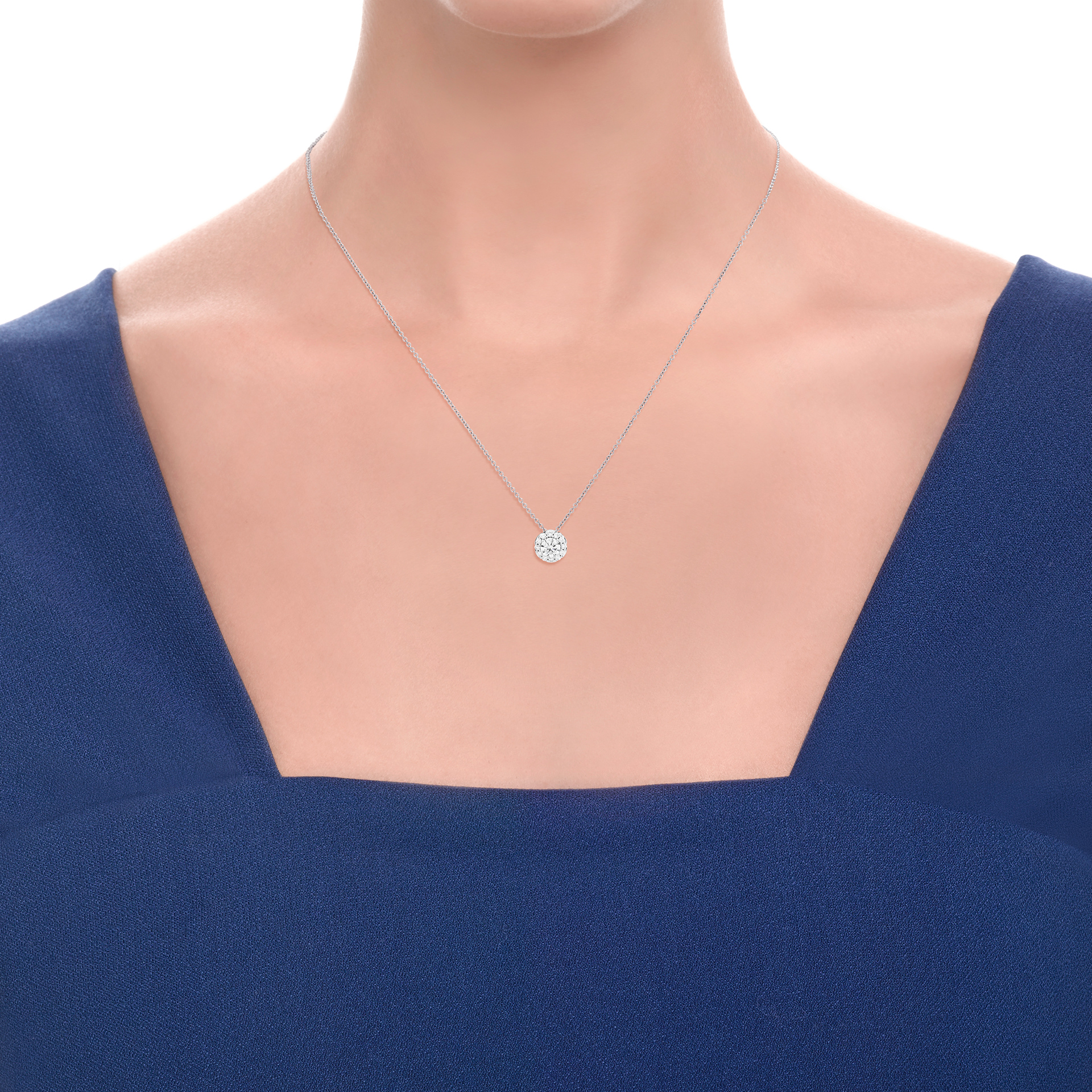 Bridal Anniversary Halo Arctic Gold - Recarlo Detailansicht